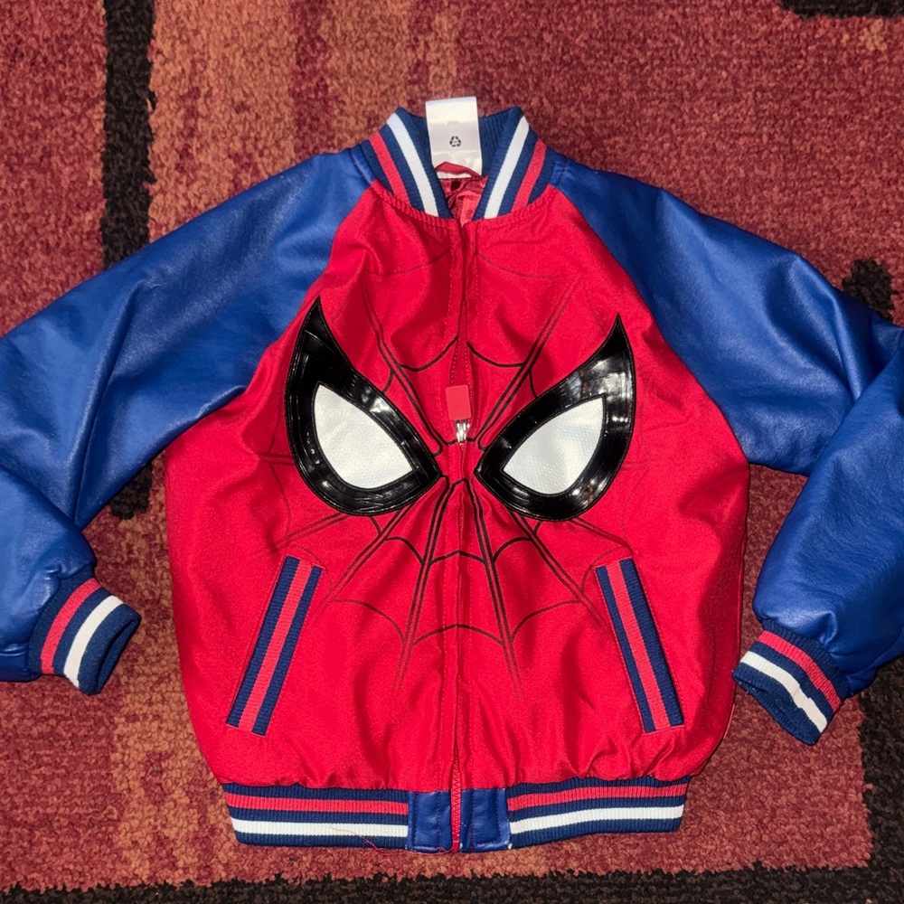 90’s‎ Spider Man Red and Blue Varsity Jacket - Picture 2 of 7